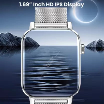 conekt SW2 1.69 inch Full HD display with bluetooth calling and metallic strap Smartwatch (Silver Strap, 1.69 Inch) conekt SW2 1.69 inch Full HD display with bluetooth calling and metallic strap Smartwatch (Silver Strap, 1.69 Inch)